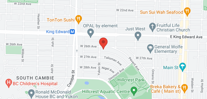 map of 366 W 26TH AVENUE